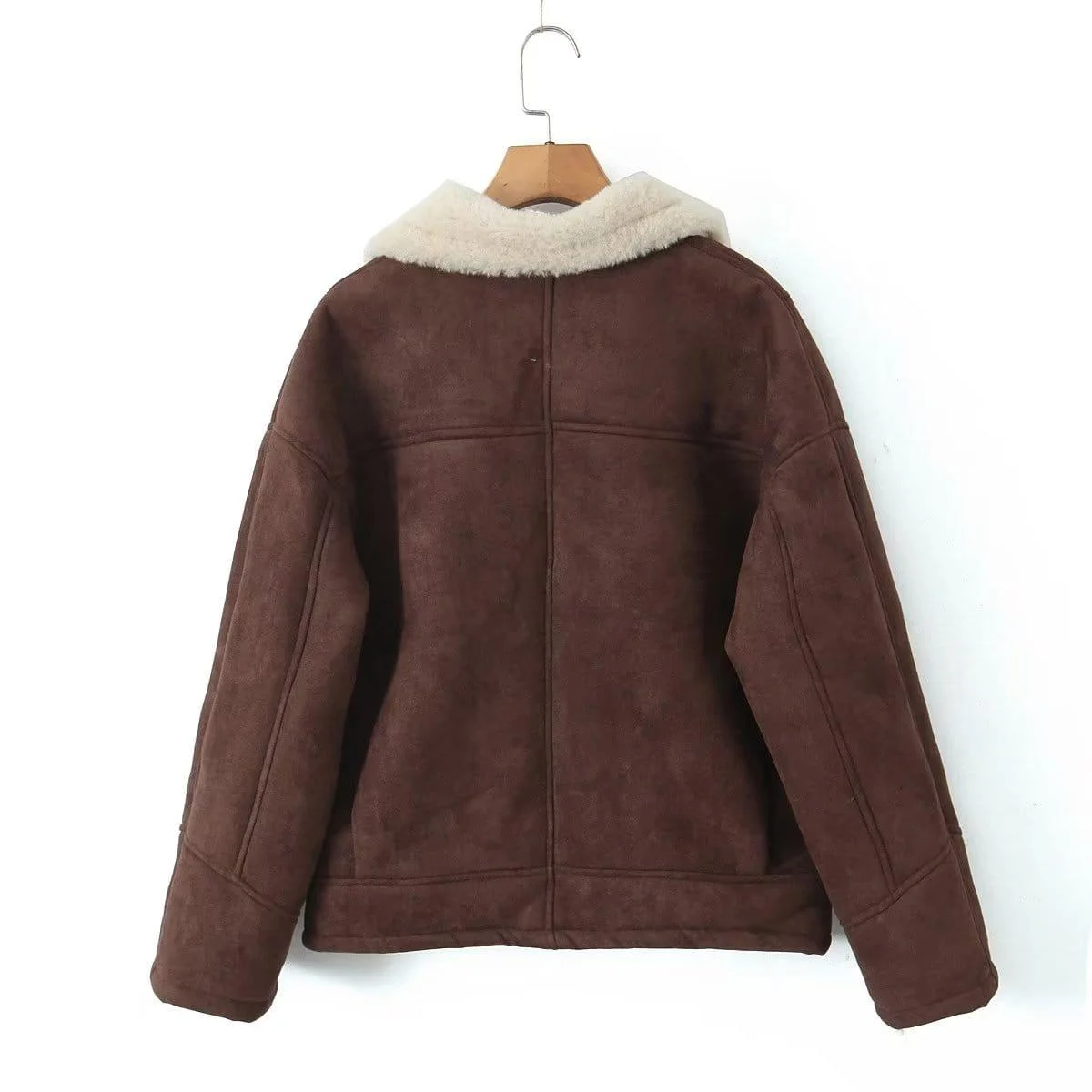 Camelia Oversized Shearling Coat - Glova