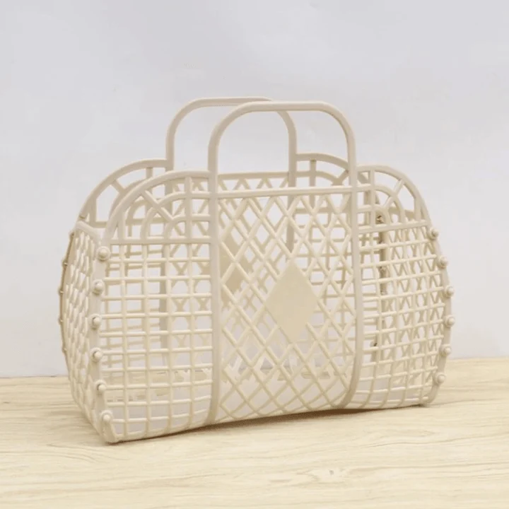 Candy Colors PVC Assembly Mesh Basket Bag - Glova