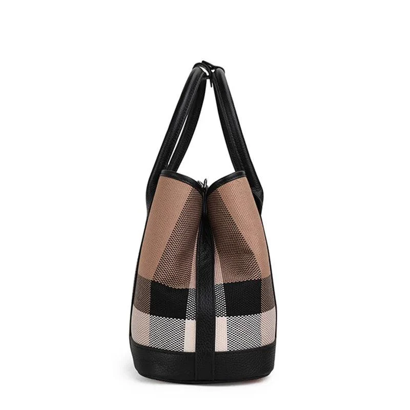 Canvas and Soft Leather Women's Tote Bags - Glova