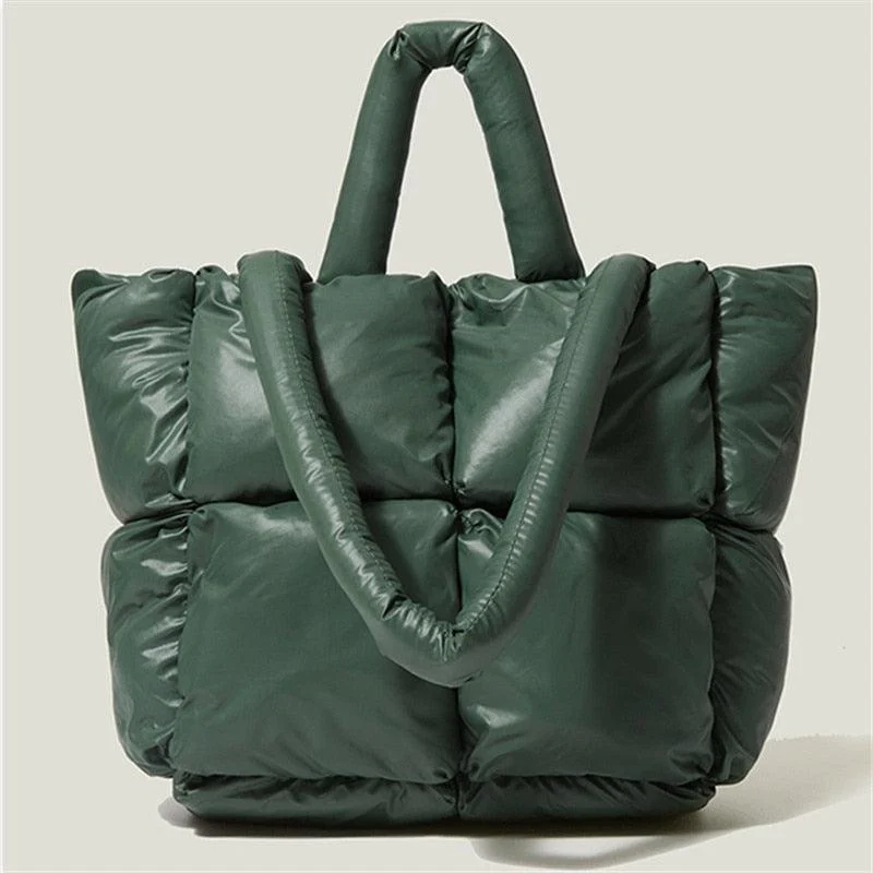 Cara Nylon Puffer Tote Bags - Glova