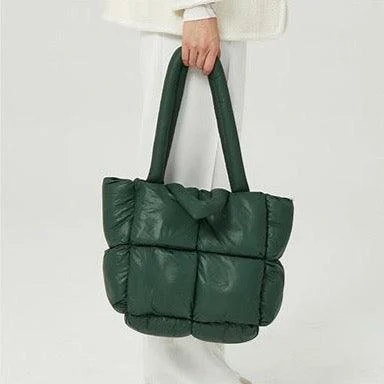 Cara Nylon Puffer Tote Bags - Glova