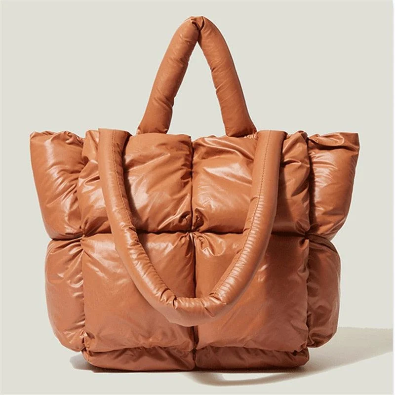 Cara Nylon Puffer Tote Bags - Glova