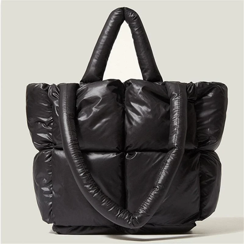 Cara Nylon Puffer Tote Bags - Glova