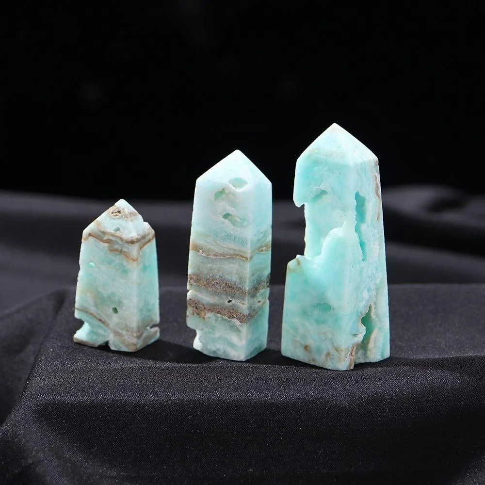 Caribbean Calcite Crystal Point Tower - Glova