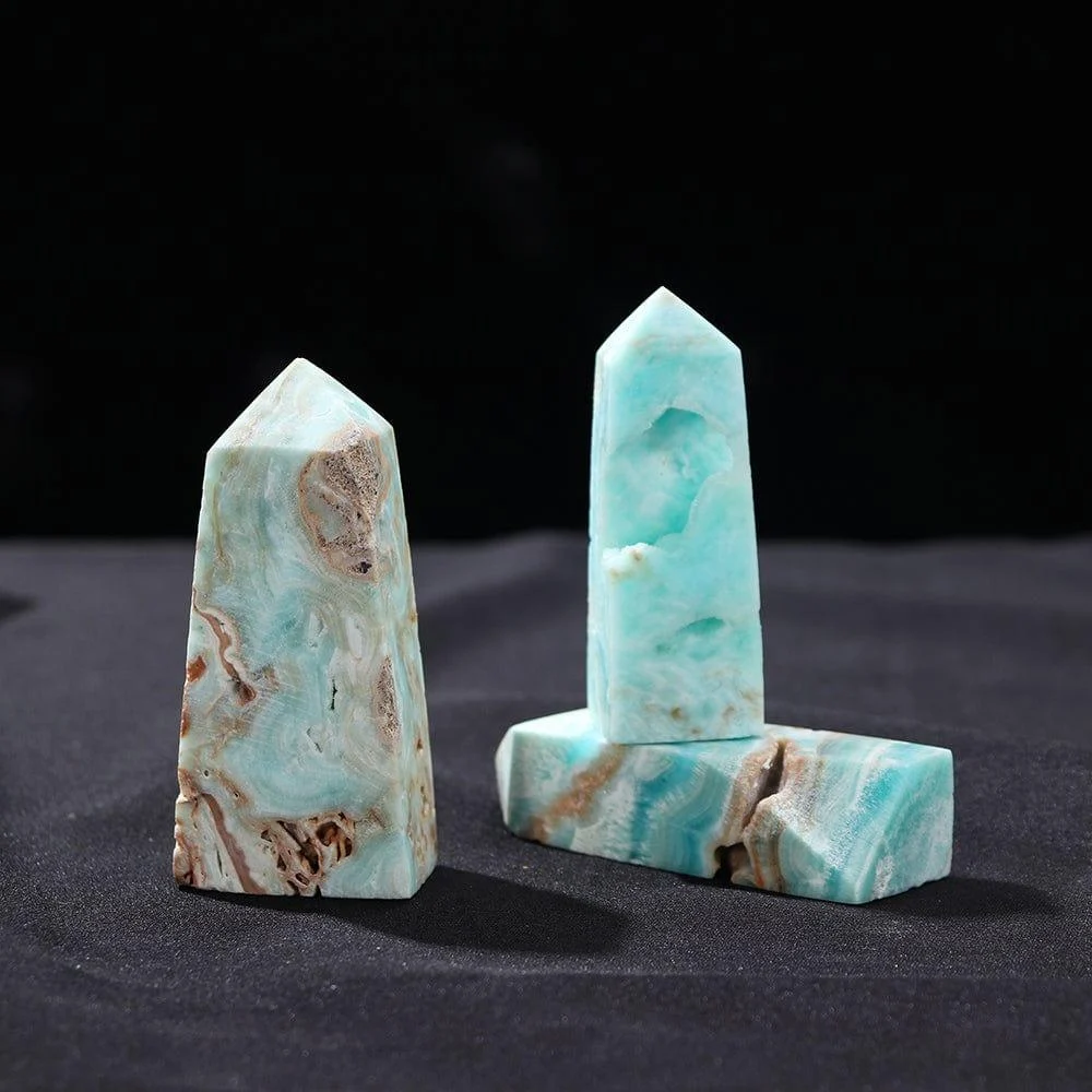 Caribbean Calcite Crystal Point Tower - Glova