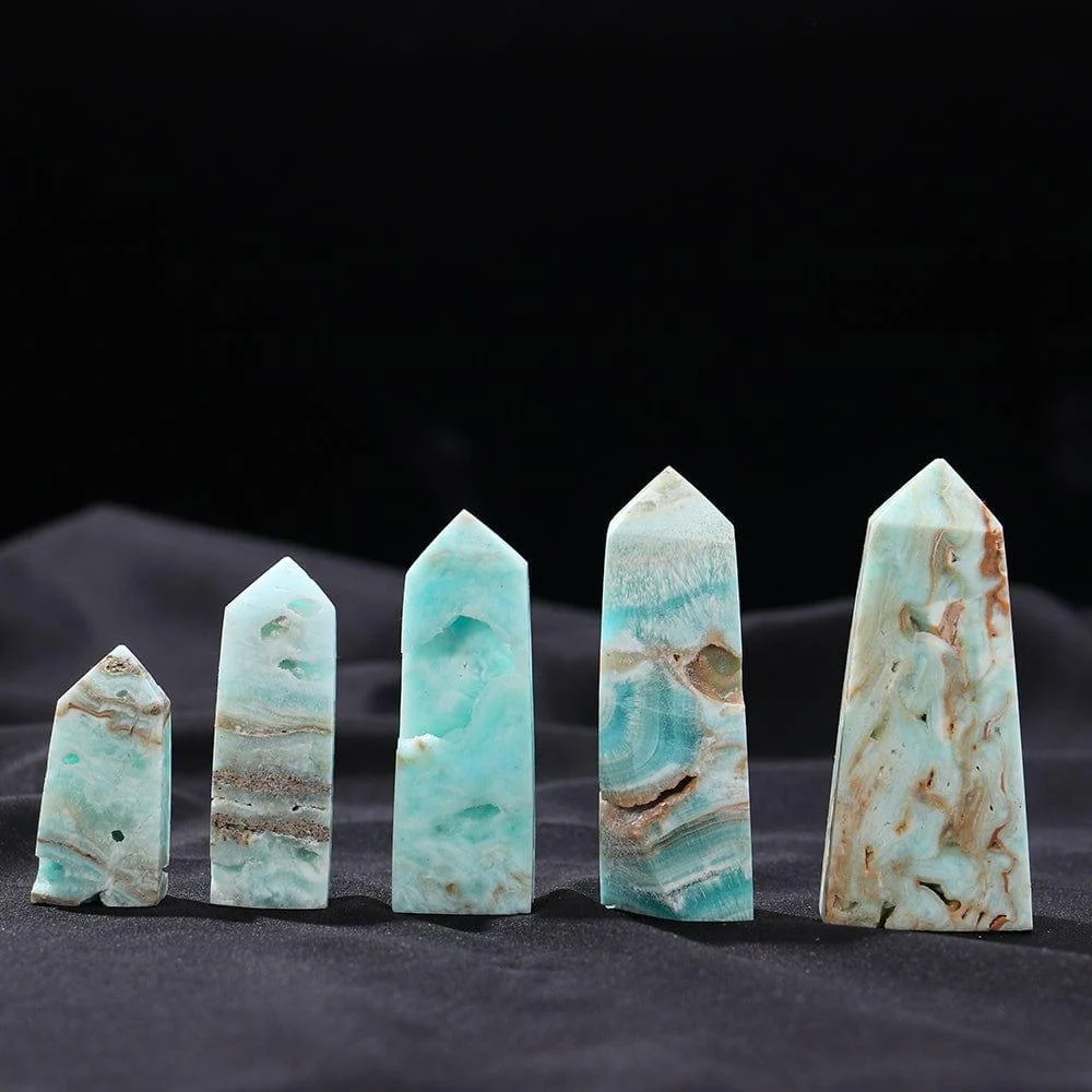 Caribbean Calcite Crystal Point Tower - Glova