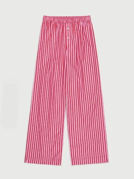 Carrie Casual Striped Boxer Pants - Glova