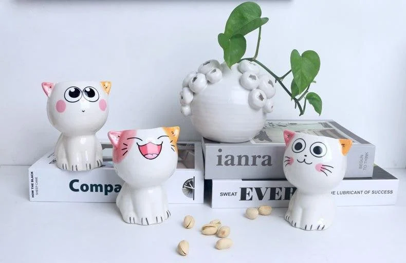 Cartoon Cat Flower Pots - Glova