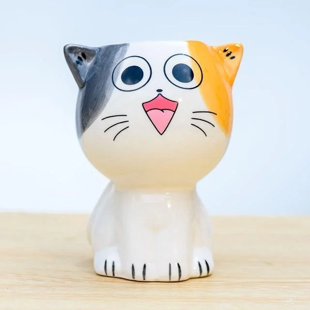 Cartoon Cat Flower Pots - Glova