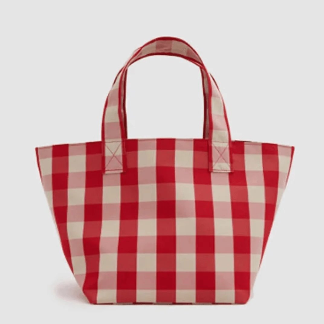 Casual Gingham Shopper Canvas Totes - Glova