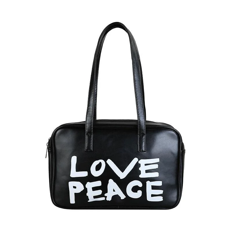 Casual LOVE PEACE Bowling Bag - Glova