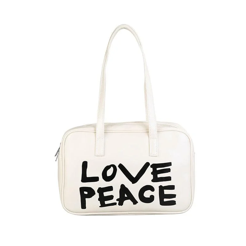 Casual LOVE PEACE Bowling Bag - Glova