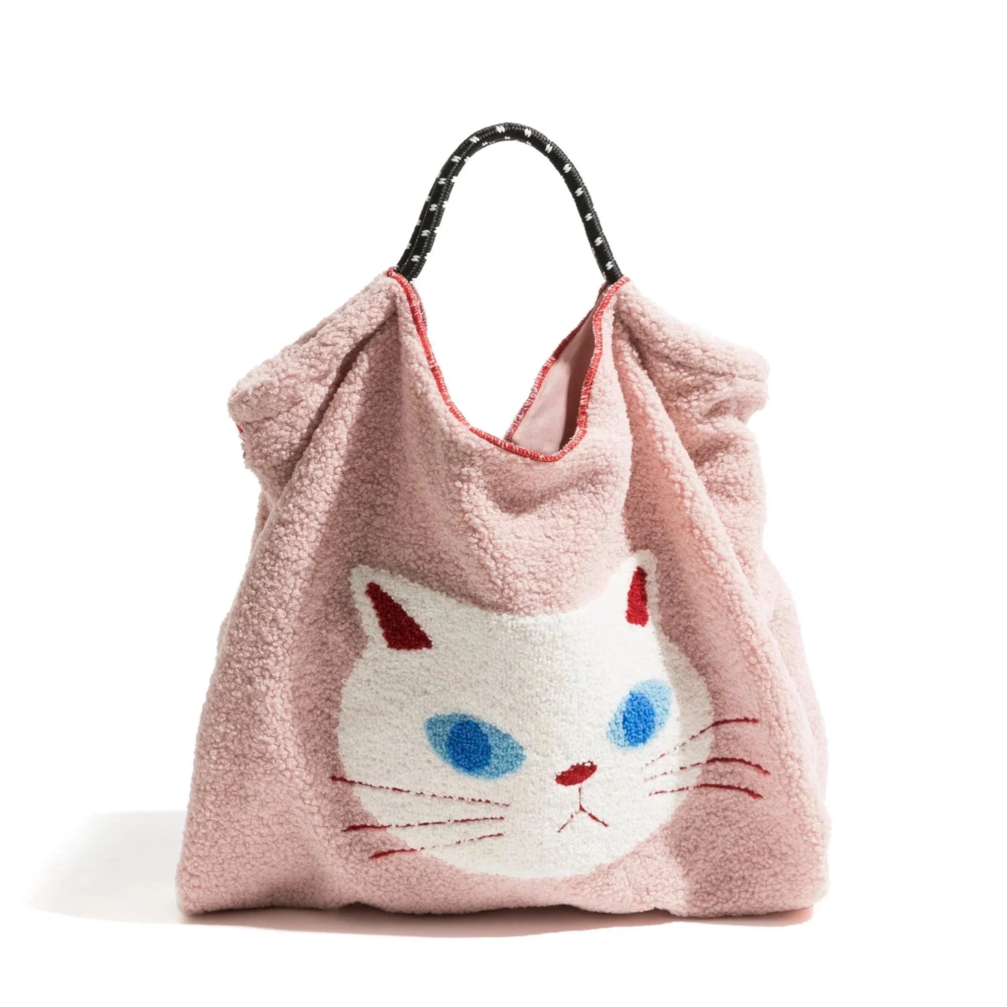 Cat Cartoon Fleece Fur Totes - Glova