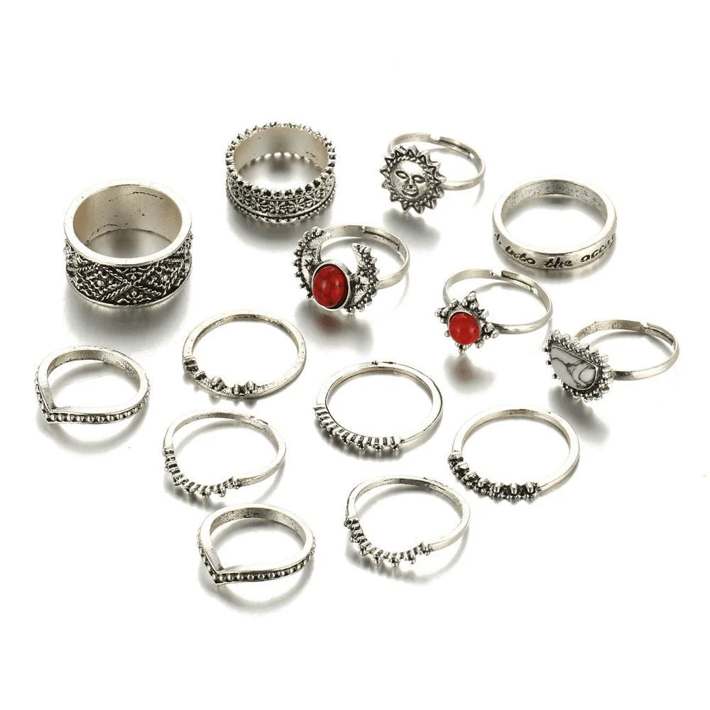 Celestial Ring Set 14pcs - Glova