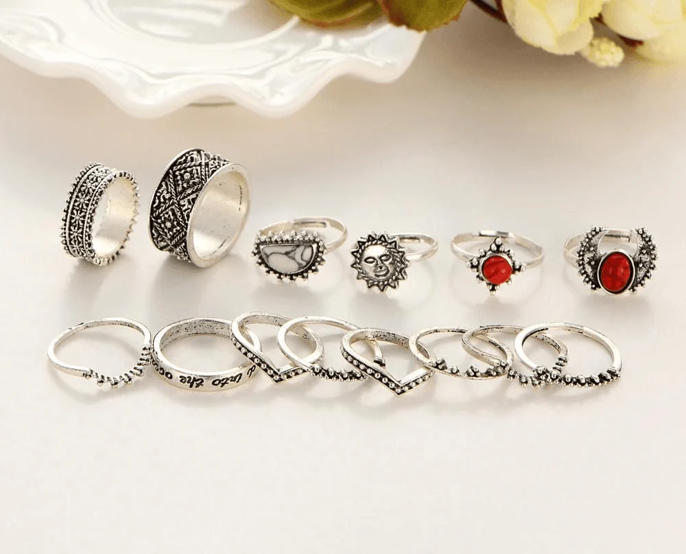 Celestial Ring Set 14pcs - Glova