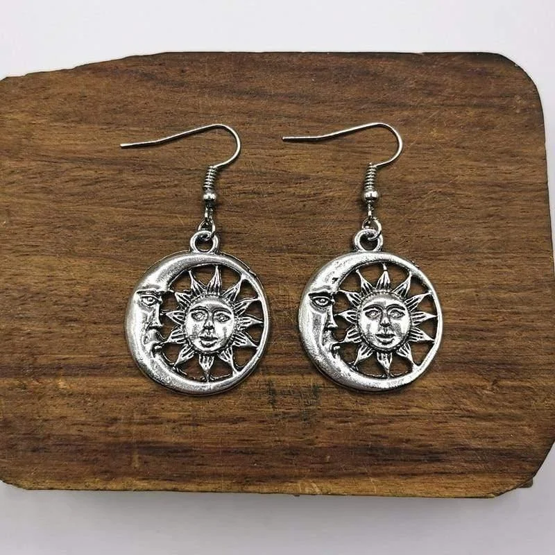 Celestial Sun and Moon Earrings - Glova