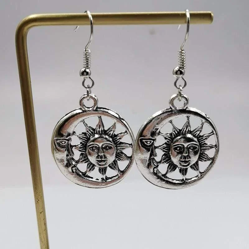 Celestial Sun and Moon Earrings - Glova