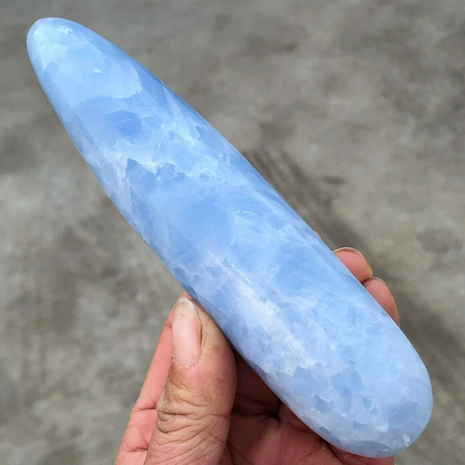 Celestite Quartz Crystal - Glova