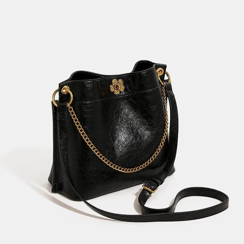 Chain PU Leather Women Satchels Handbags - Glova