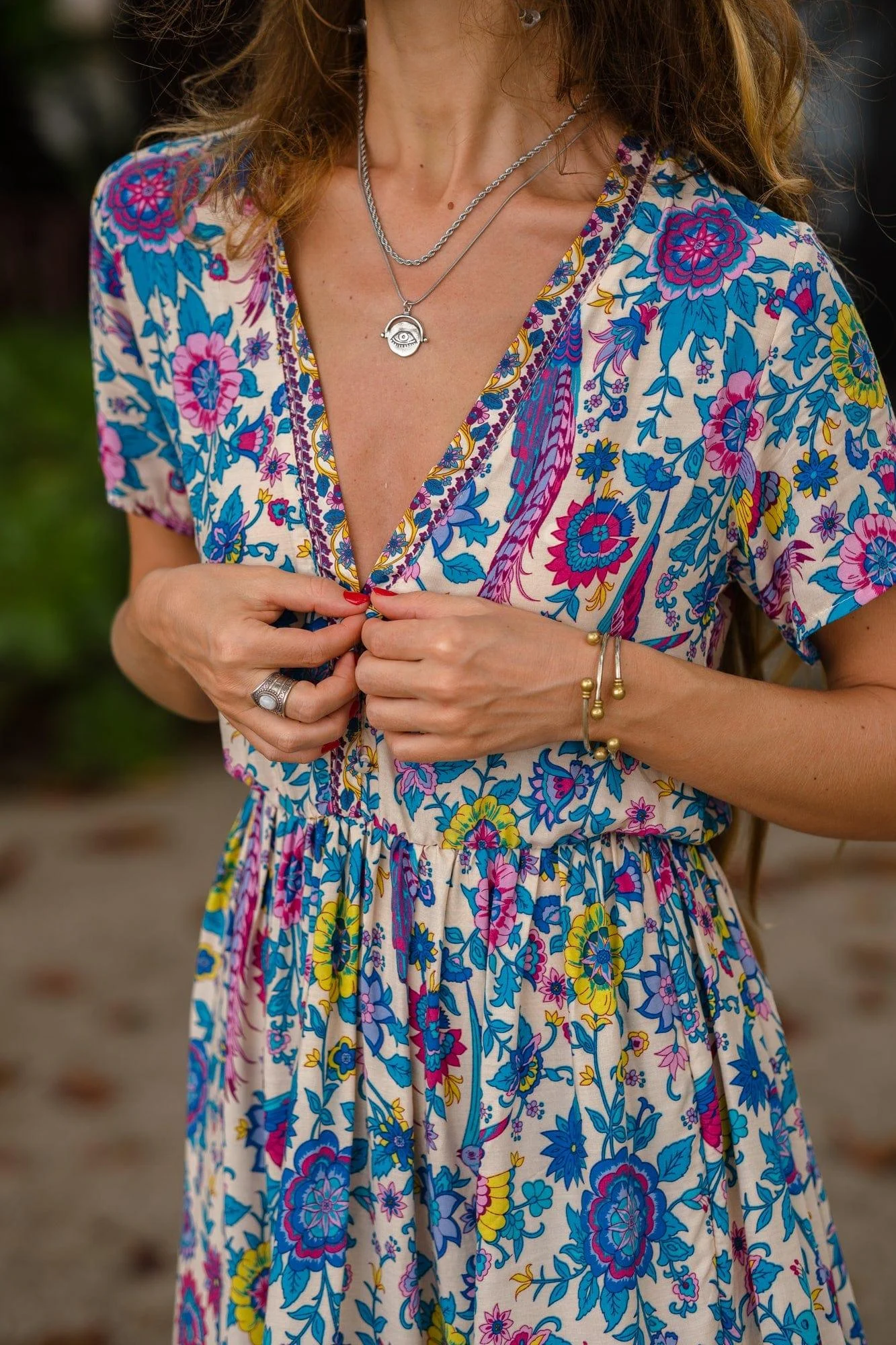 Chamomile Lovebird Mini Dress - Glova