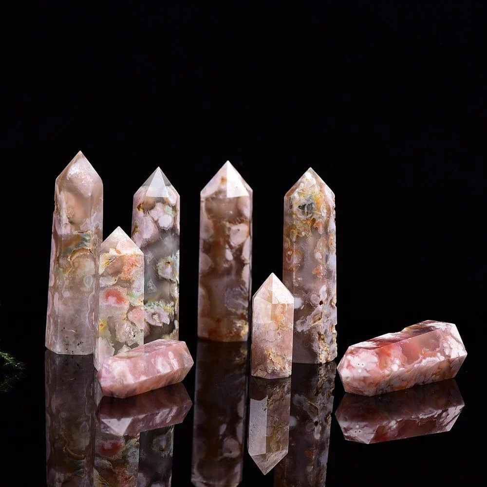 Cherry Blossom Agate Point Tower - Glova