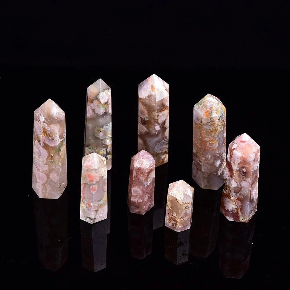 Cherry Blossom Agate Point Tower - Glova