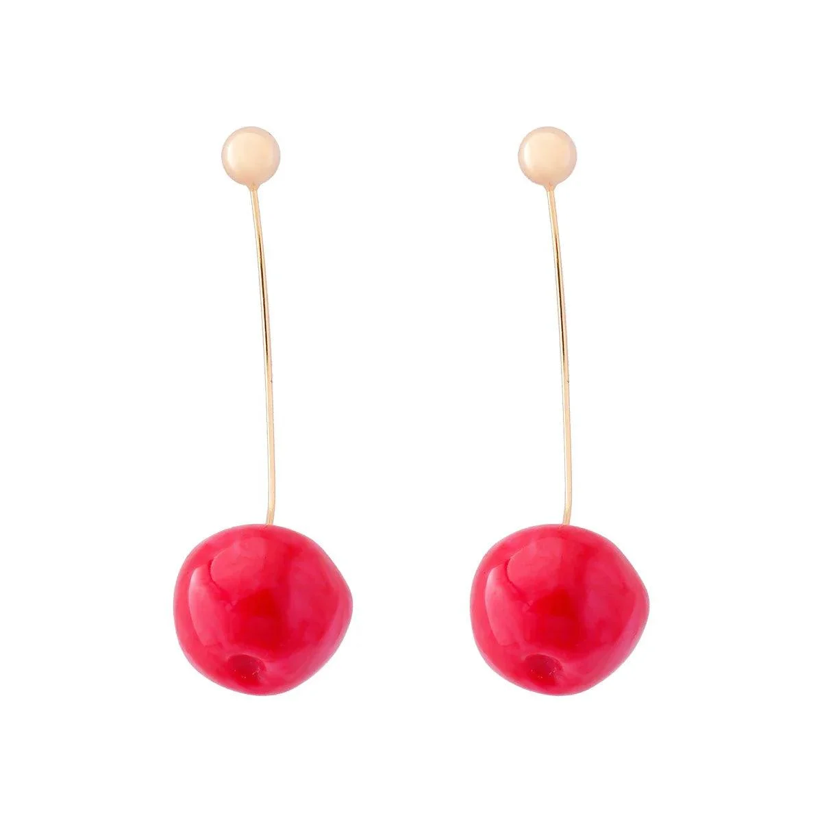 Chic Cherry Drop Earrings - Glova