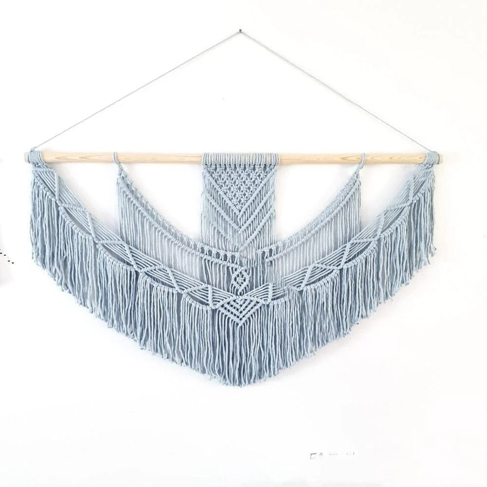 Chic Hand Woven Macrame Wall Hanging - Glova