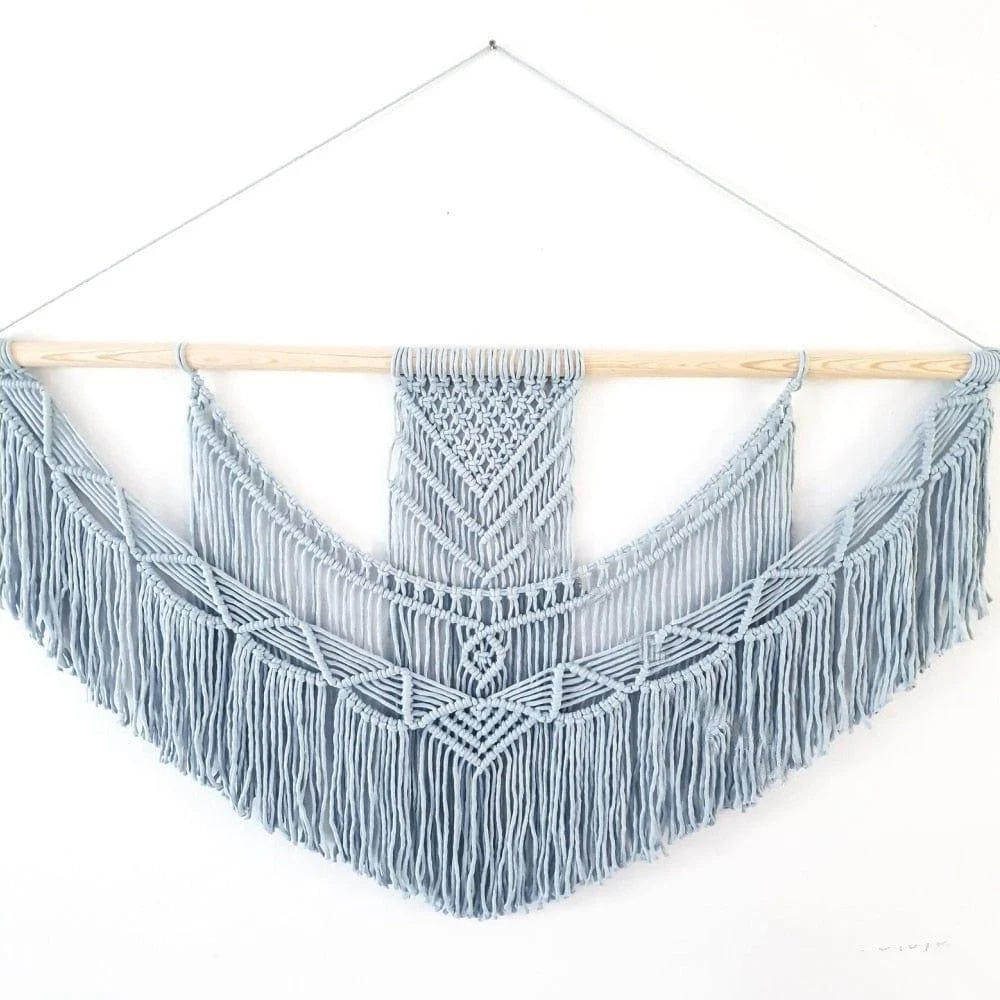 Chic Hand Woven Macrame Wall Hanging - Glova