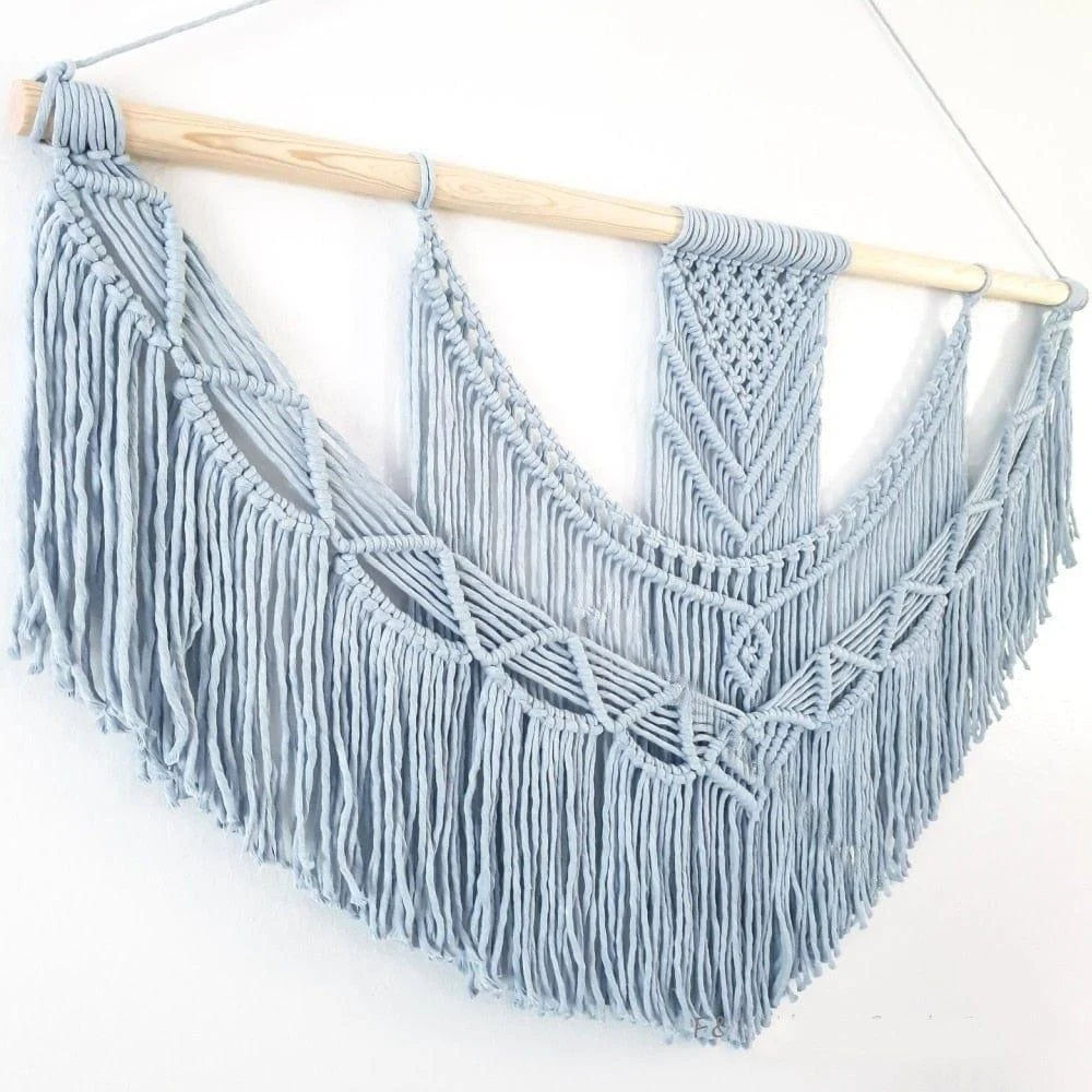 Chic Hand Woven Macrame Wall Hanging - Glova