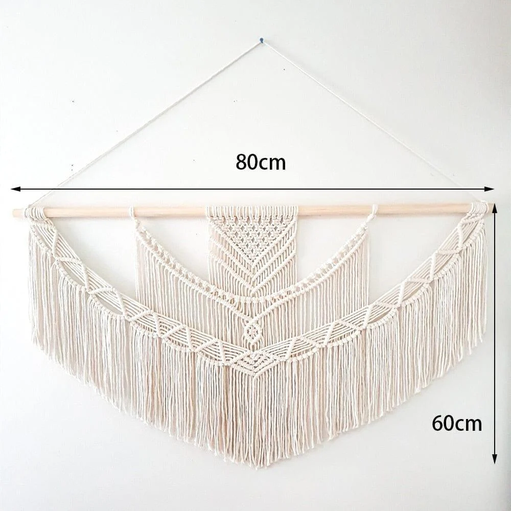 Chic Hand Woven Macrame Wall Hanging - Glova