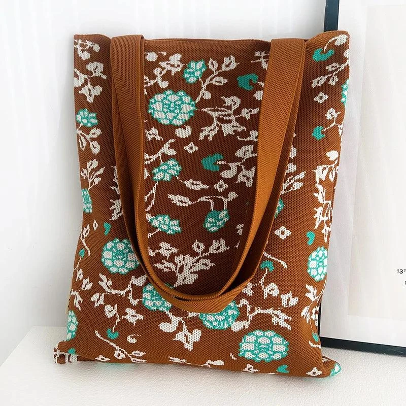 Chic Printed Knit Eco Totes - 32 Styles - Glova