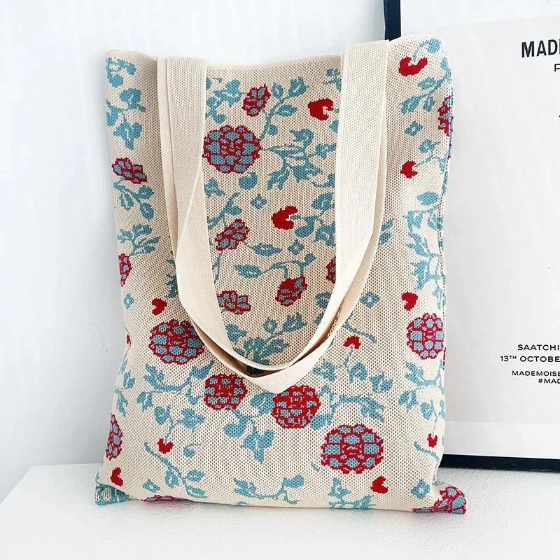 Chic Printed Knit Eco Totes - 32 Styles - Glova