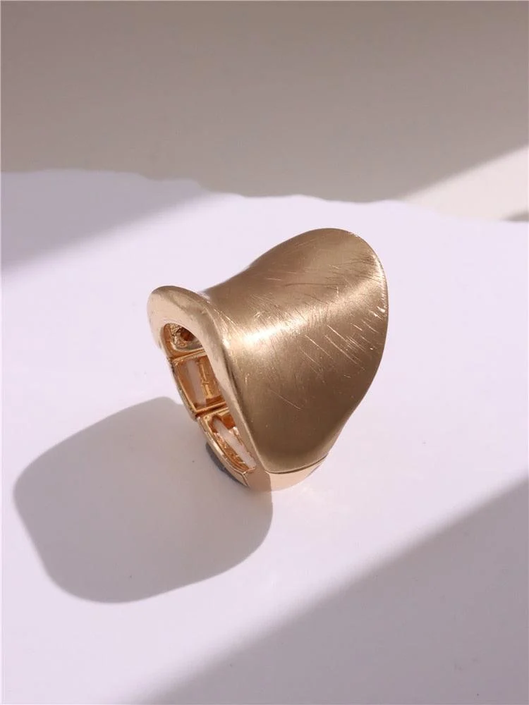 Chunky Gold Roman Style Rings - 6 Styles - Glova