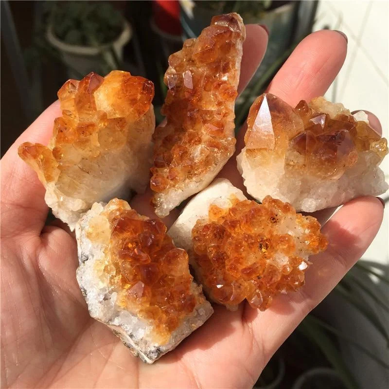 Citrine Quartz Crystal Cluster - Glova