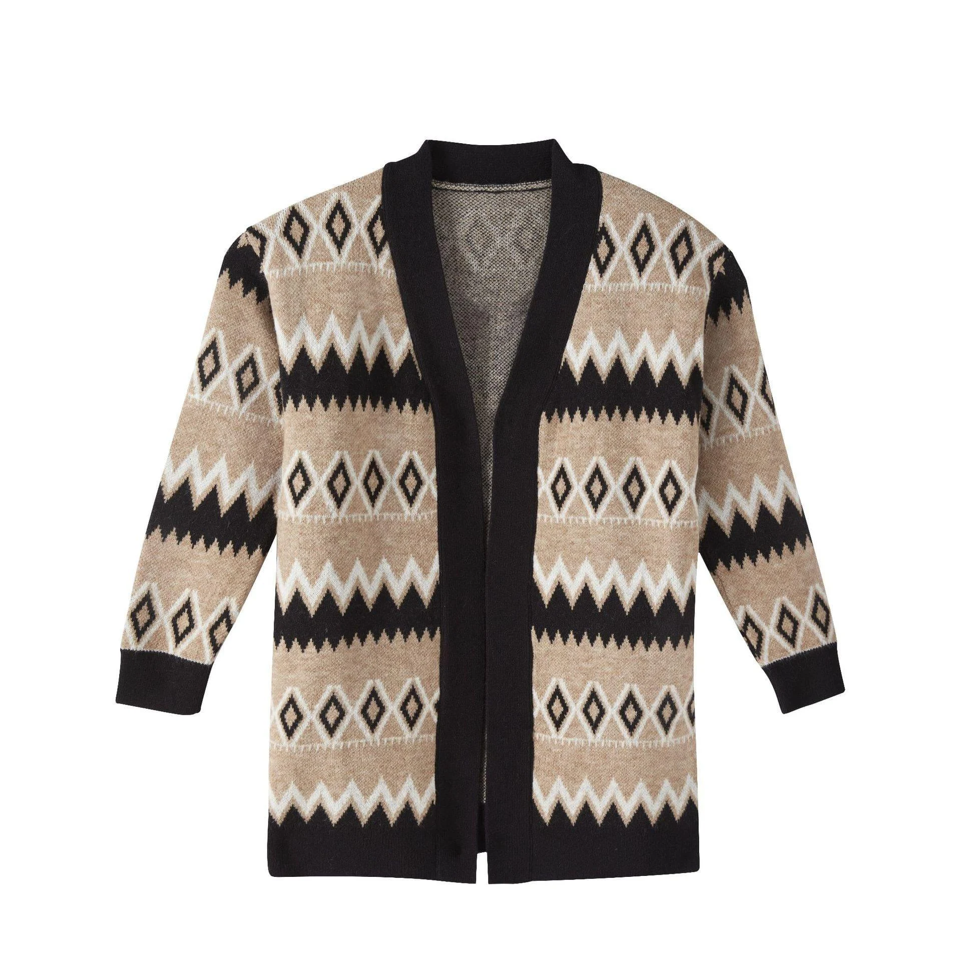 Claire Geometric Print Cardigan - Glova