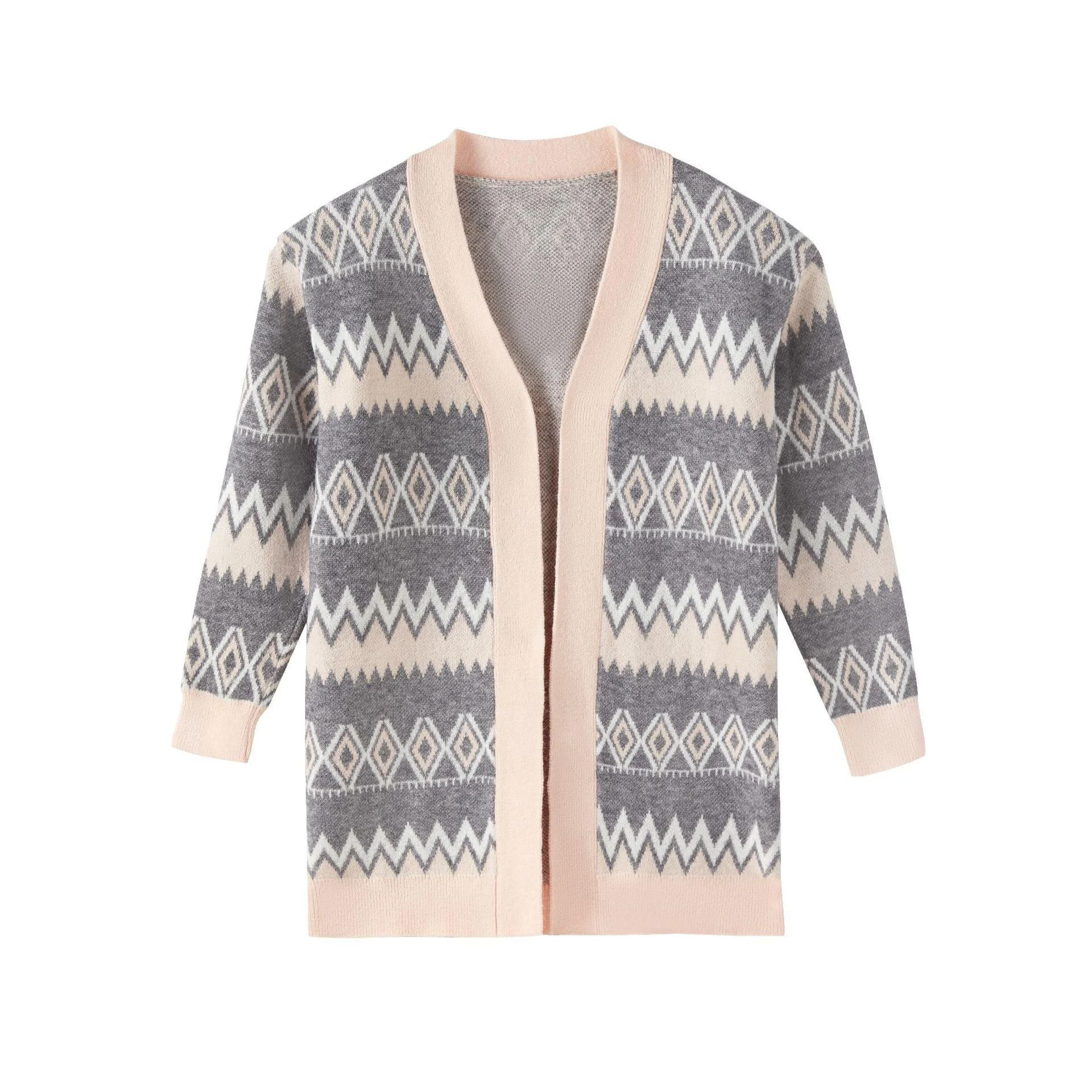 Claire Geometric Print Cardigan - Glova