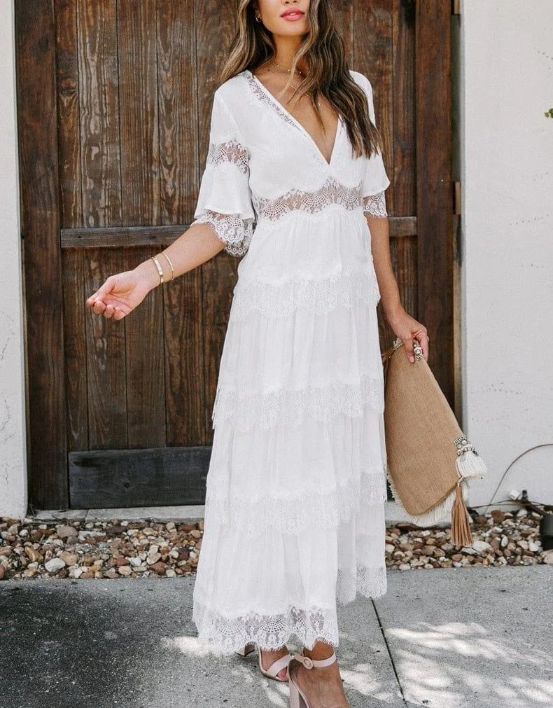 Clarice Boho Maxi Dress - Glova