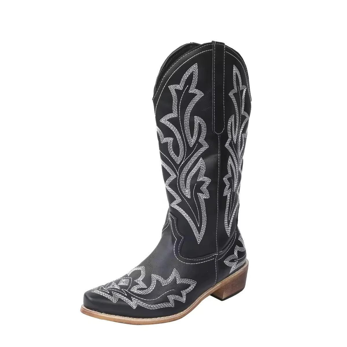 Classic High-Rise Western Cowboy Boots - Glova