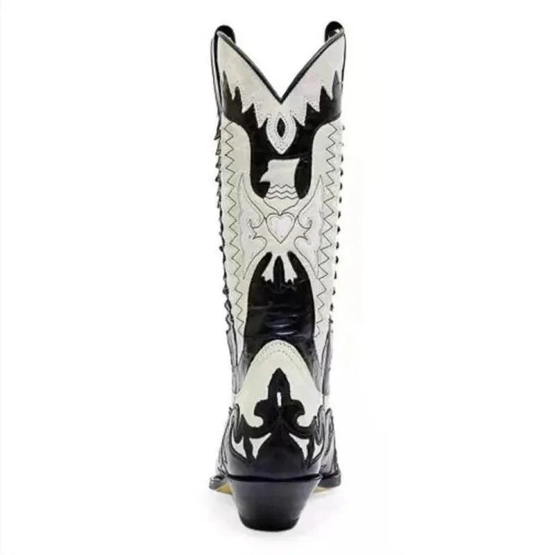 Classic Two-Tone Western Cowboy Boots - Glova