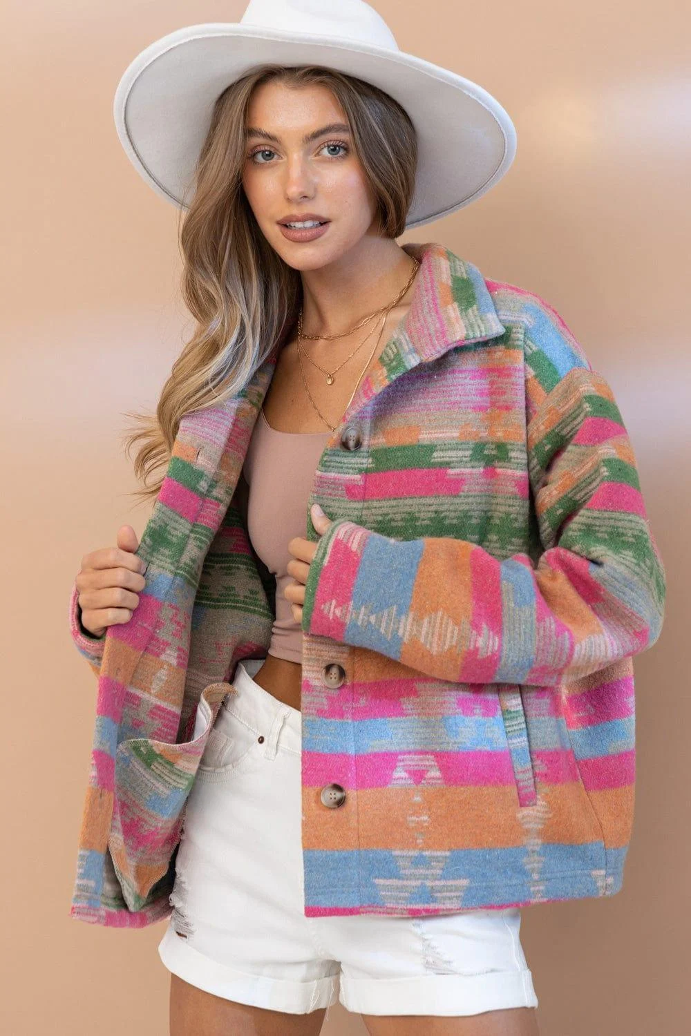 Claudine Aztec Boho Jacket - Glova