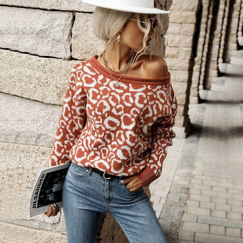 Clover Animal Print Sweater - Glova