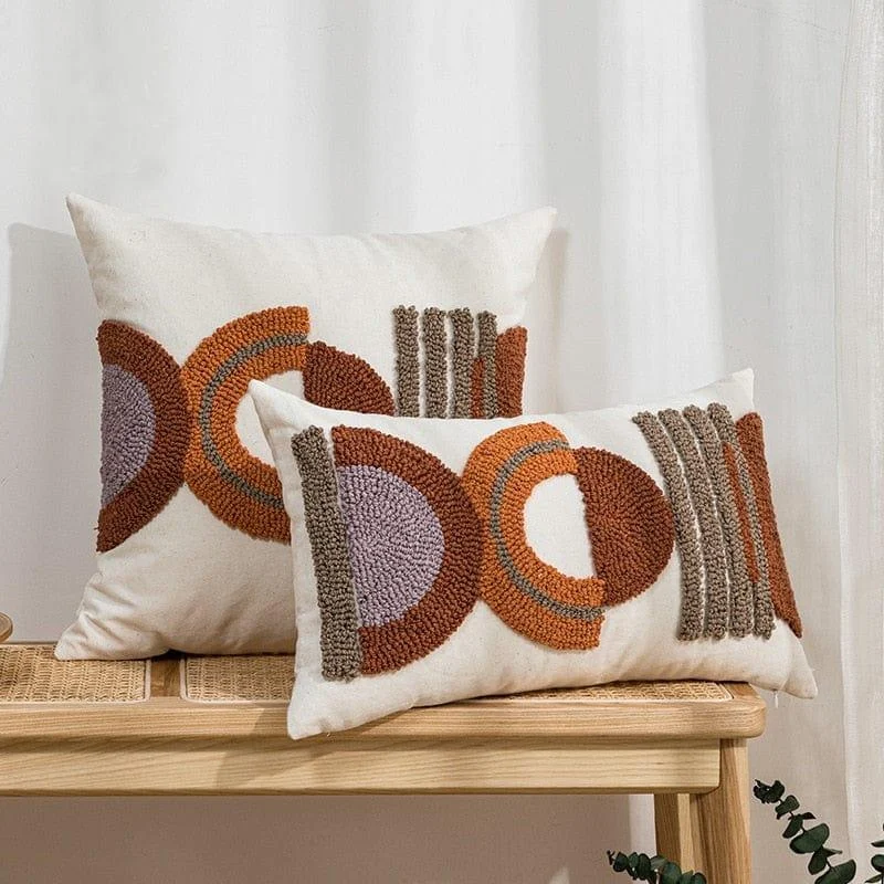 Coffee Boho Tufted Pillow Cover - Glova