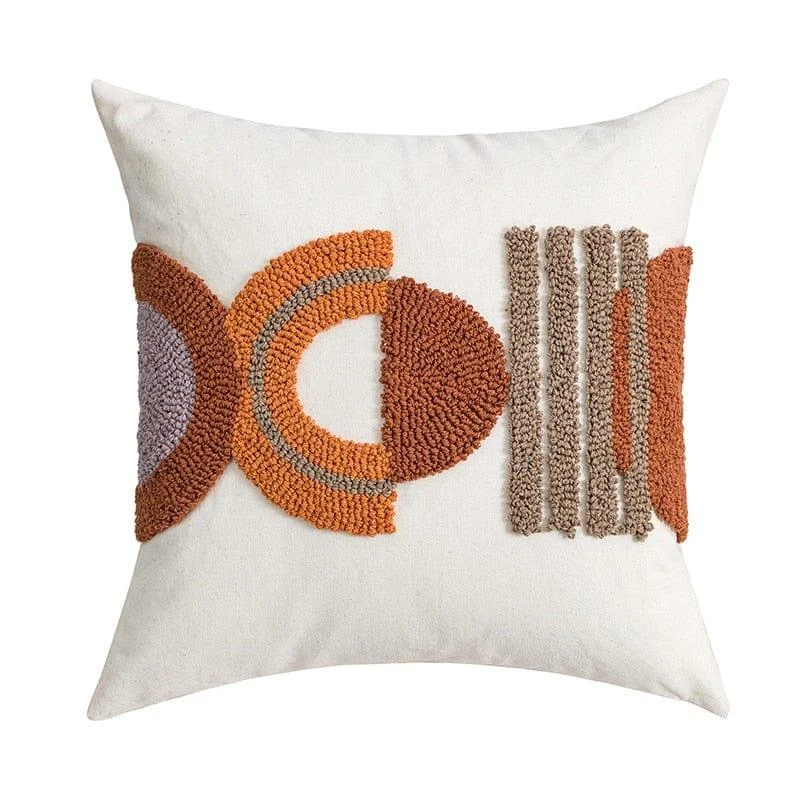 Coffee Boho Tufted Pillow Cover - Glova