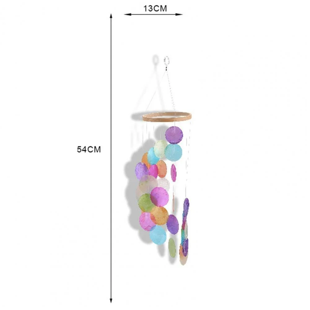 Colorful Capiz Shells Wind Chimes - Glova