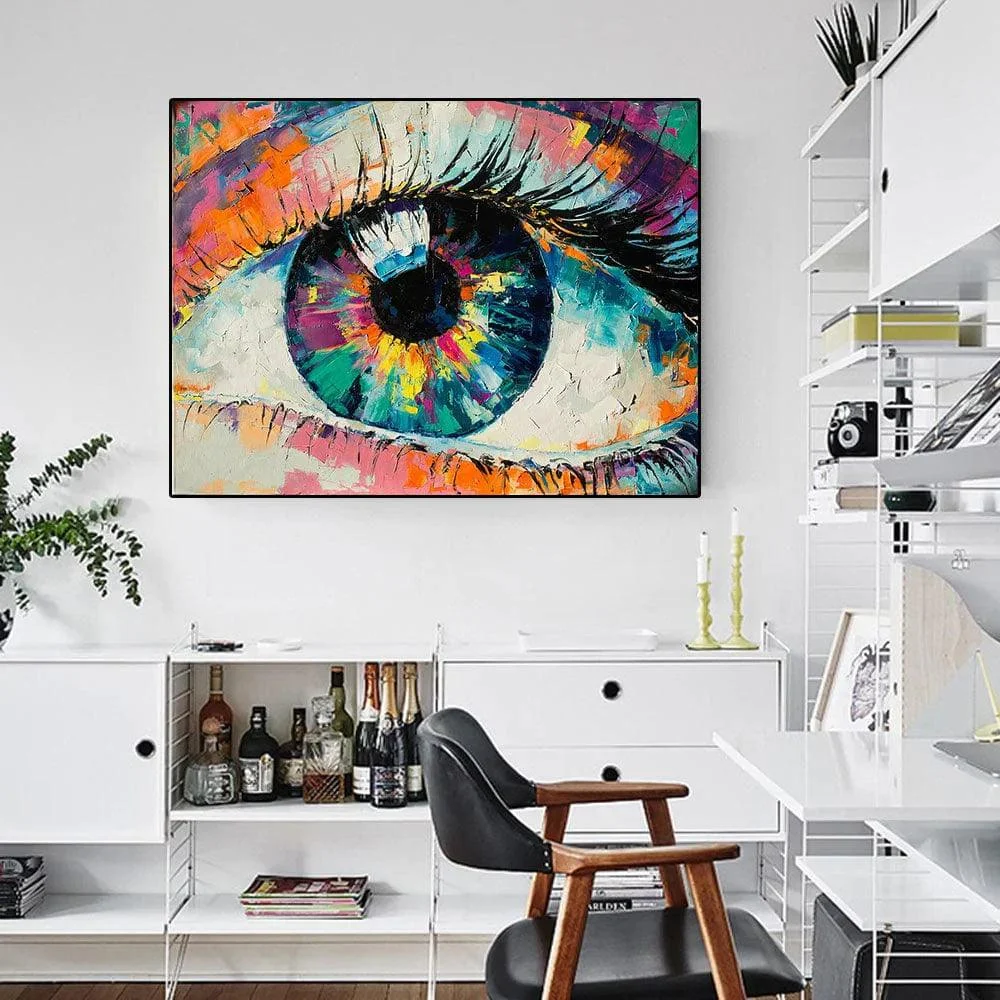 Colorful Eye Canvas Wall Art - Glova