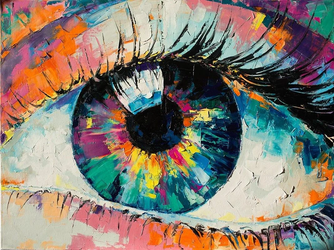 Colorful Eye Canvas Wall Art - Glova