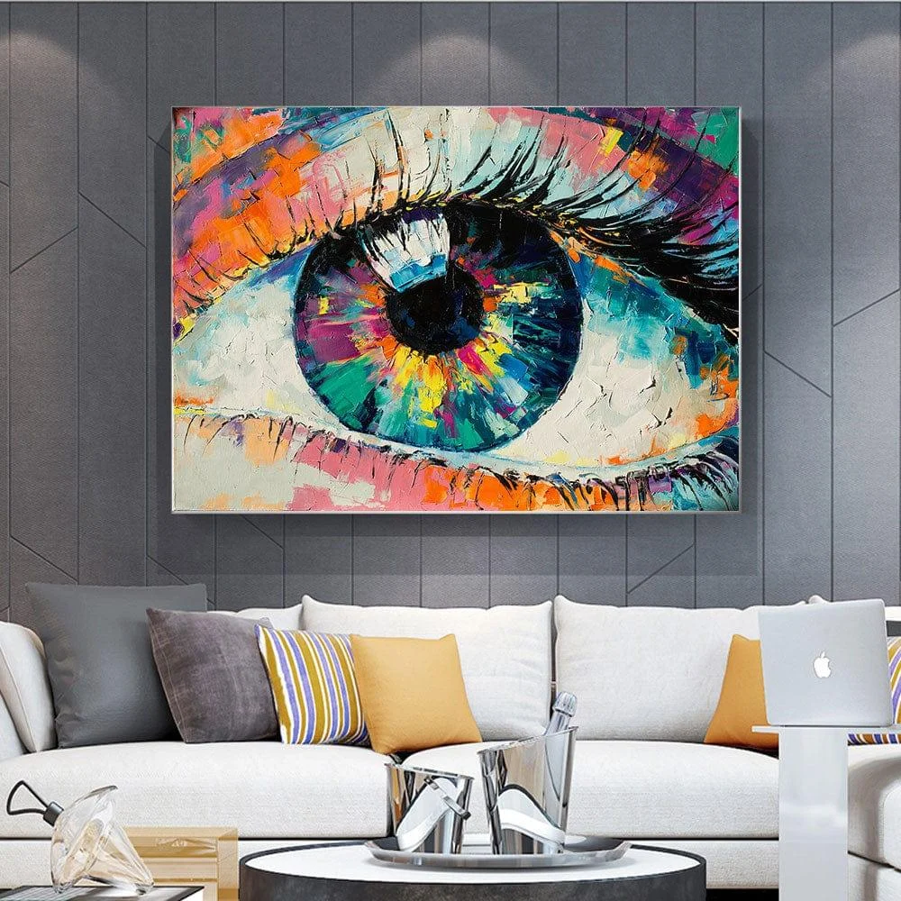 Colorful Eye Canvas Wall Art - Glova