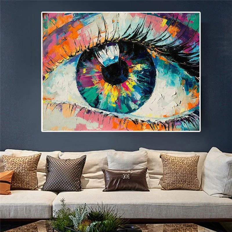 Colorful Eye Canvas Wall Art - Glova