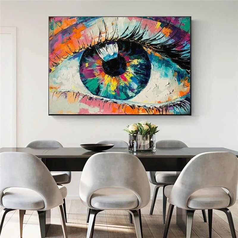 Colorful Eye Canvas Wall Art - Glova